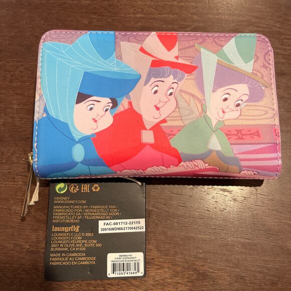 Loungefly Disney Sleeping Beauty Princess Scene Zip Around Wallet - Picture 4 of 8